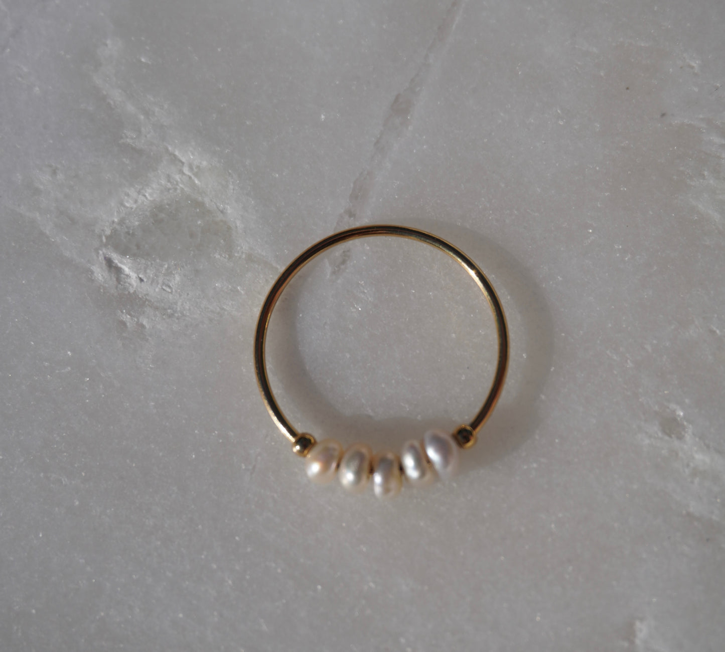 Simple Pearl Bead Ring