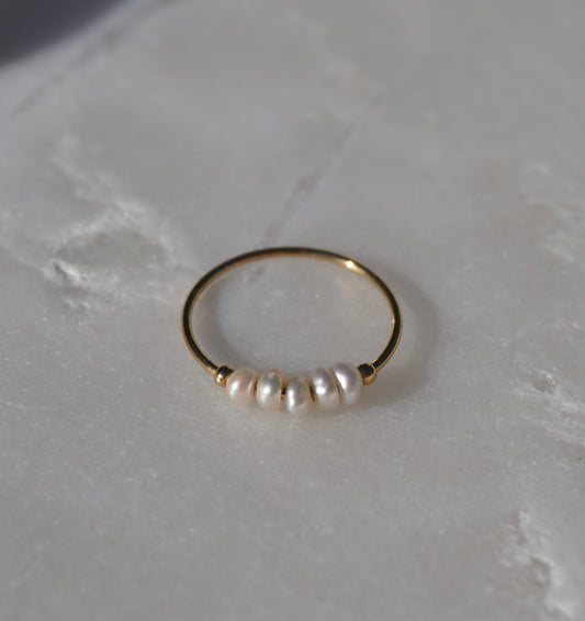 Simple Pearl Bead Ring